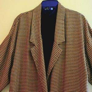 Black and yellow 2 piece dress and jacket